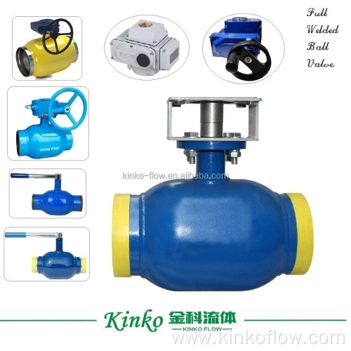 Válvula de bola soldada con sello RPTFE de acero al carbono