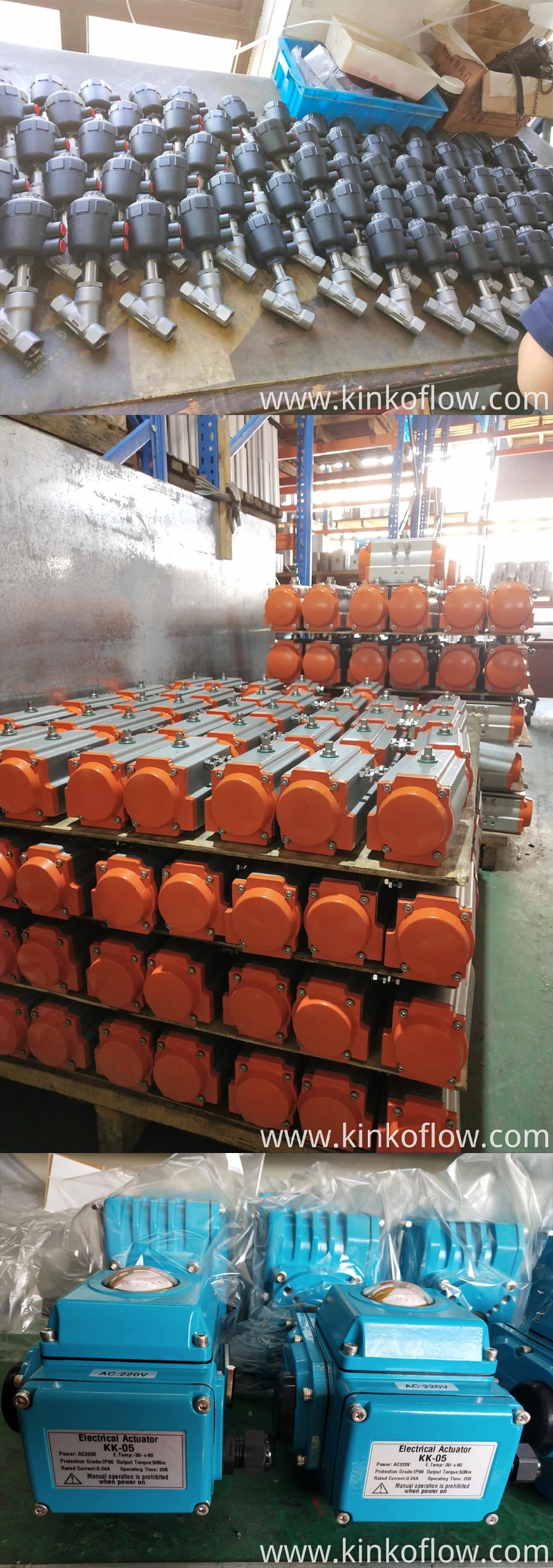Válvula de bola manual con brida de PVC/UPV/CPVDF, DN50