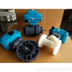 Válvula de bola manual con brida de PVC/UPV/CPVDF, DN50