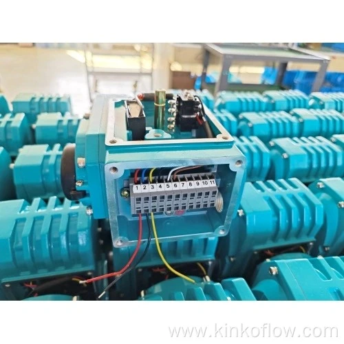 Actuador eléctrico azul lago KK03-200B con rotación de 90 grados