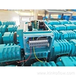 Actuador eléctrico azul lago KK03-200B con rotación de 90 grados