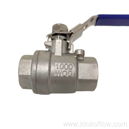 Válvula de bola con rosca de acero inoxidable PN16-25