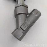 Válvula neumática de asiento angular con rosca de cabeza de plástico