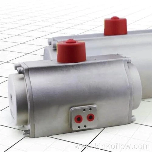 Actuador neumático RT063D de doble efecto de acero inoxidable SS