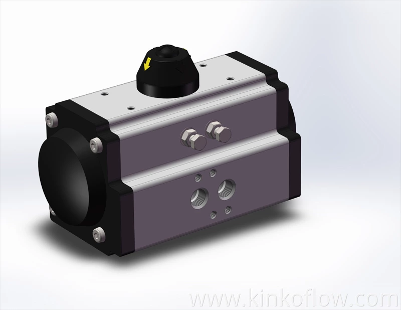 Actuador neumático RT063D de doble efecto de acero inoxidable SS