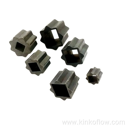 Conector cuadrado plano neumático de acero inoxidable