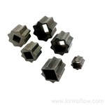 Conector cuadrado plano neumático de acero inoxidable