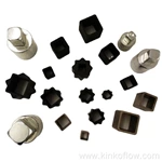 Conector cuadrado plano neumático de acero inoxidable