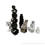 Conector cuadrado plano neumático de acero inoxidable