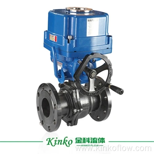 Válvula de bola eléctrica con brida WCB de 1/2" a 6"