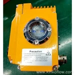 Actuador eléctrico de color amarillo