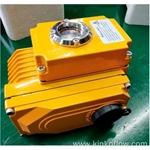 Actuador eléctrico de color amarillo