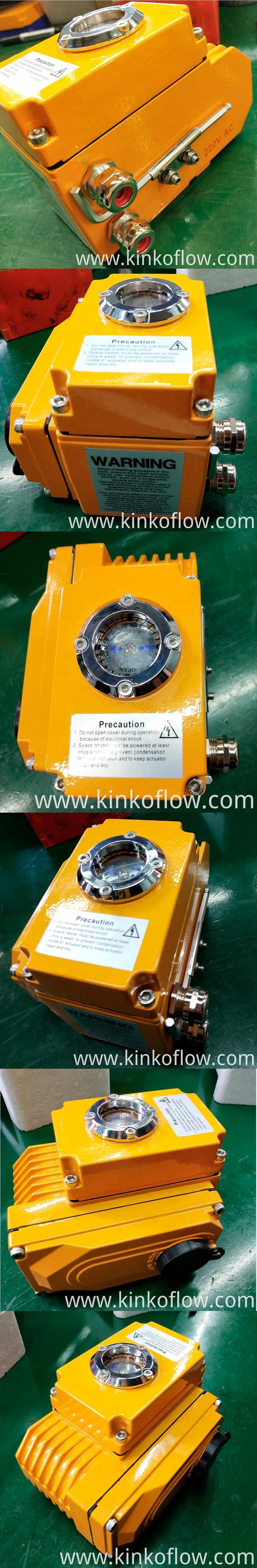 Actuador eléctrico de color amarillo