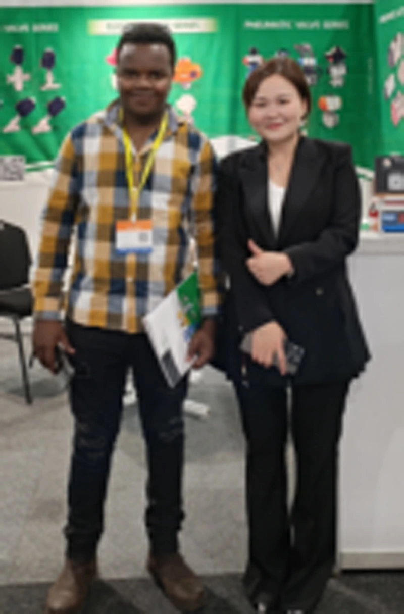 Zhejiang Jinke Fluid Equipment Co., Ltd. exhibe sus principales actuadores y válvulas neumáticas en la Exposición Internacional de Maquinaria de China 2024.