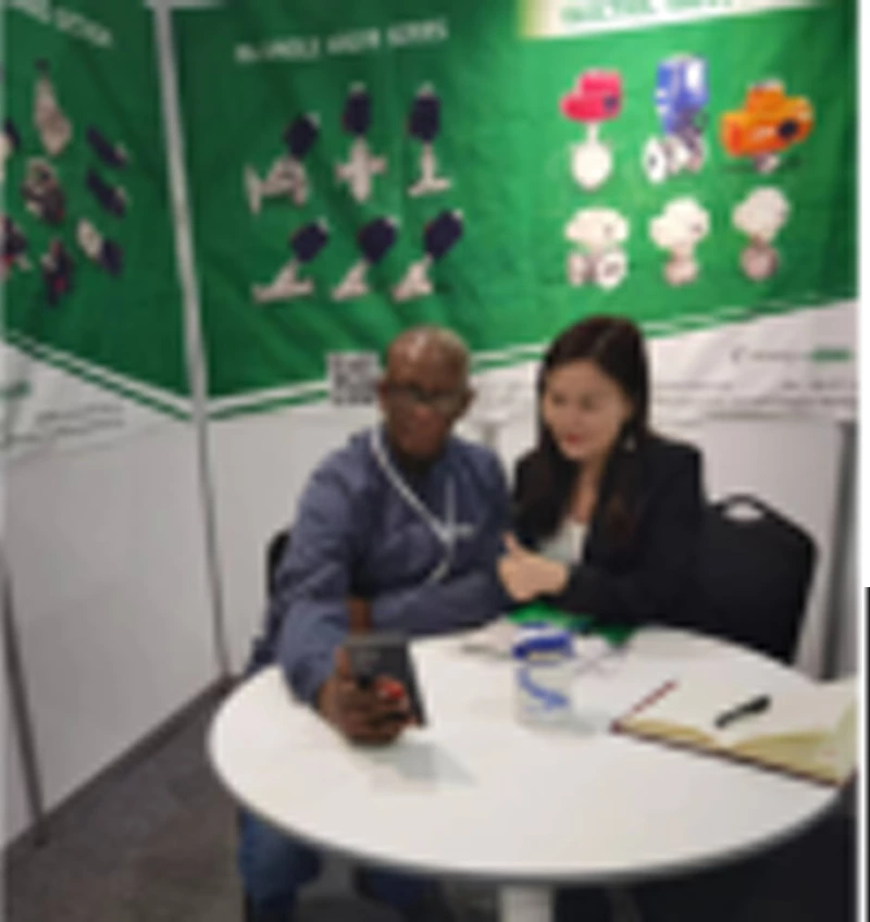 Zhejiang Jinke Fluid Equipment Co., Ltd. exhibe sus principales actuadores y válvulas neumáticas en la Exposición Internacional de Maquinaria de China 2024.